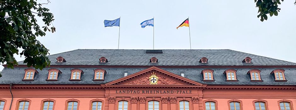 Israel-Fahne auf Mainzer Landtag gehisst
