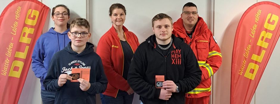 Zweimal Bronze, zweimal Silber