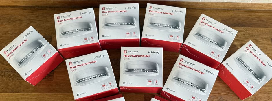 Brandschutz für unsere Kita: 12 Rauchmelder gespendet