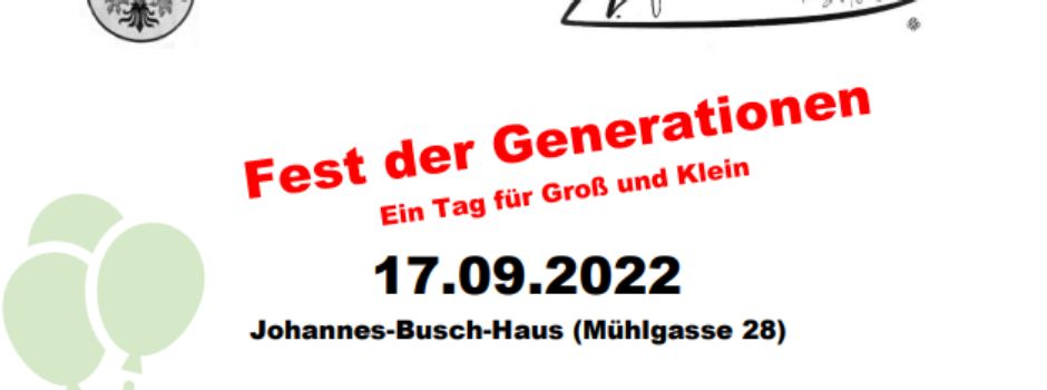 Fest der Generationen in Nierstein – Ein Tag für Groß und Klein am 17. September