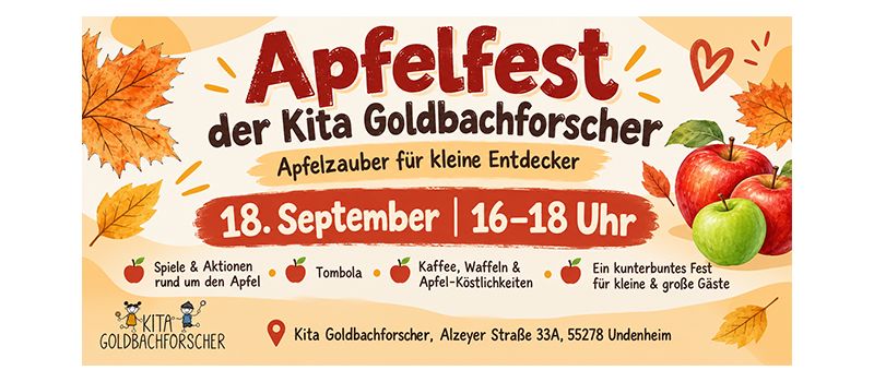 Herbstlicher Zauber in Undenheim: Kita Goldbachforscher feiert Apfelfest