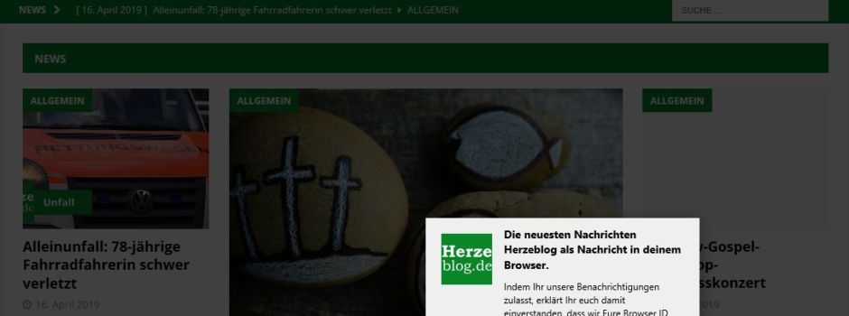 Herzeblog Browser-Push-Nachrichten aktivieren & deaktivieren