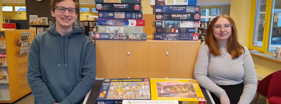 Puzzle-Tauschbörse an der Geesthachter Stadtbücherei