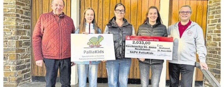 Spendenerlös aus Konzert an PalliaKids in Koblenz übergeben