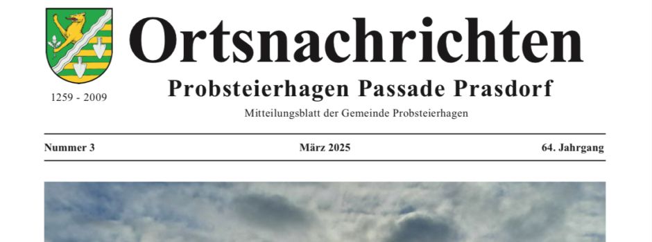 Ortsnachrichten März 2025