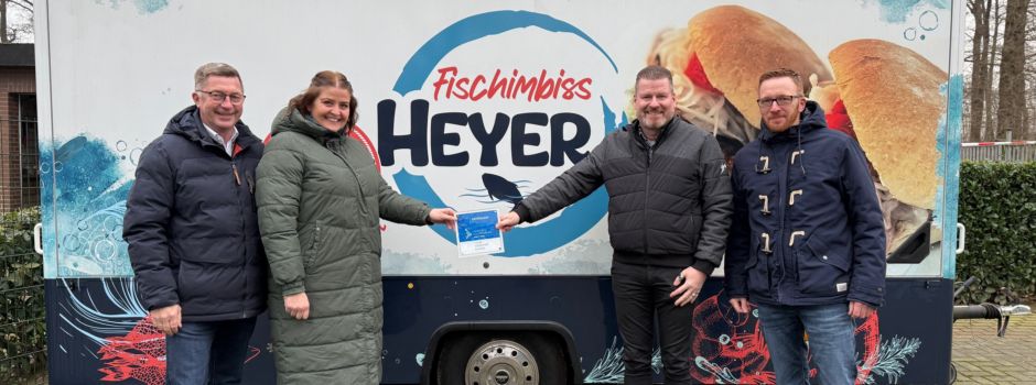 Fischimbiss Heyer freut sich über KMU-Förderbescheid, Kundinnen und Kunden bald über Softeis 🍦🎉