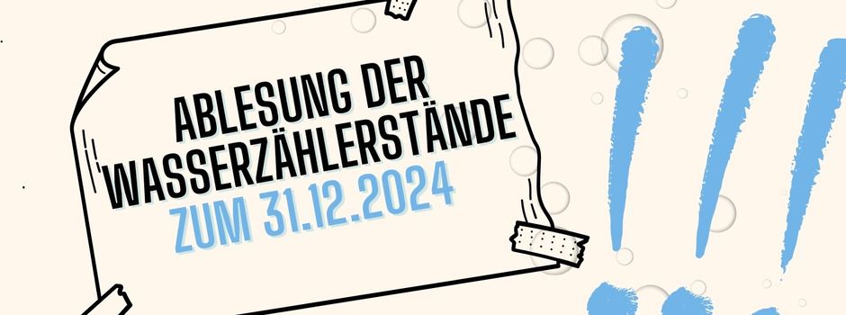 Info der TWRS: Ablesung der Wasserzählerstände zum 31.12.2024