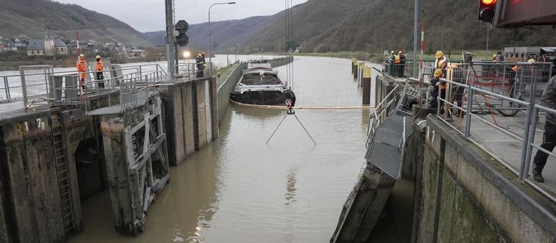 Ursache geklärt: Darum krachte ein Schiff ungebremst in die Moselschleuse Müden