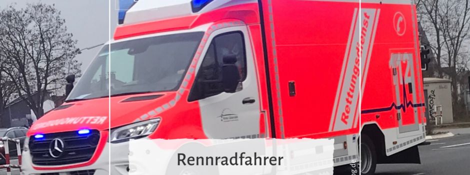 Rennradfahrer verletzt sich schwer