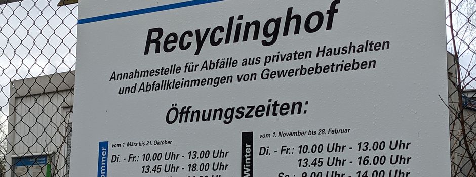 Recyclinghof Stapelfeld: Dauerhafte Schließung zum 31. Dezember 2026