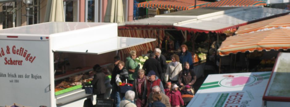 Wochenmarkt diese Woche Donnerstag