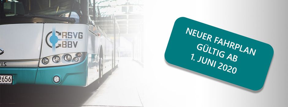 Neue Busfahrpläne ab 1. Juni