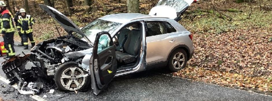 Drei Verletzte nach Frontal-Crash bei Wiesbaden