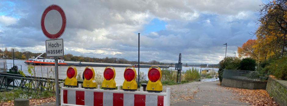 Hochwasser: Rheinpegel bei Mainz soll weiter steigen