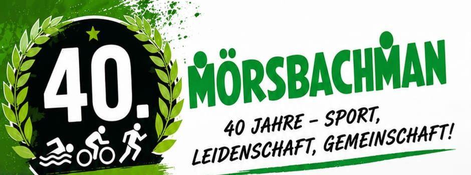 Die SG Mörsbach richtet ihren 40. Sprint- Triathlon aus.