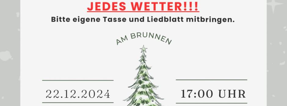 Singen unnerm Christbaam im Dorfgemeinschaftshaus