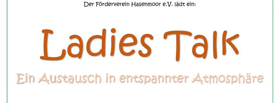 Ladies Talk im Dorfhaus