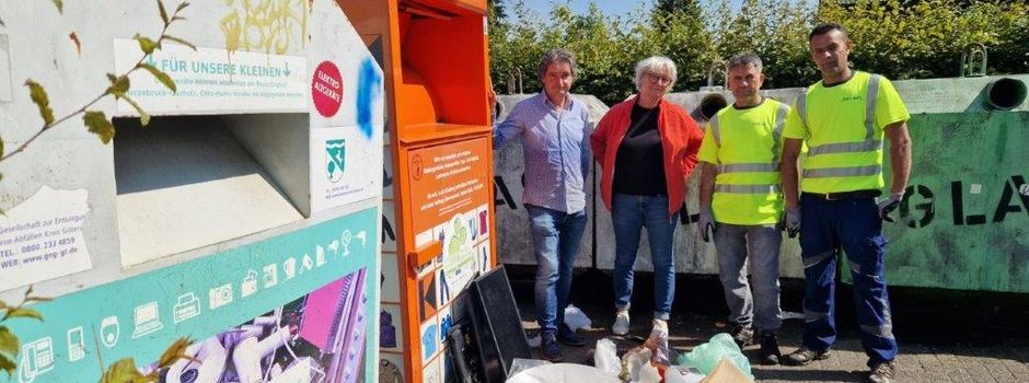 Verunreinigungen an Containerstandorten: Pro Arbeit-Team sorgt für Sauberkeit