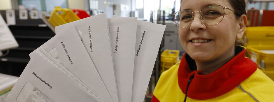 Hochbetrieb im Briefzentrum Mainz: Wahl-Benachrichtigungen verschickt