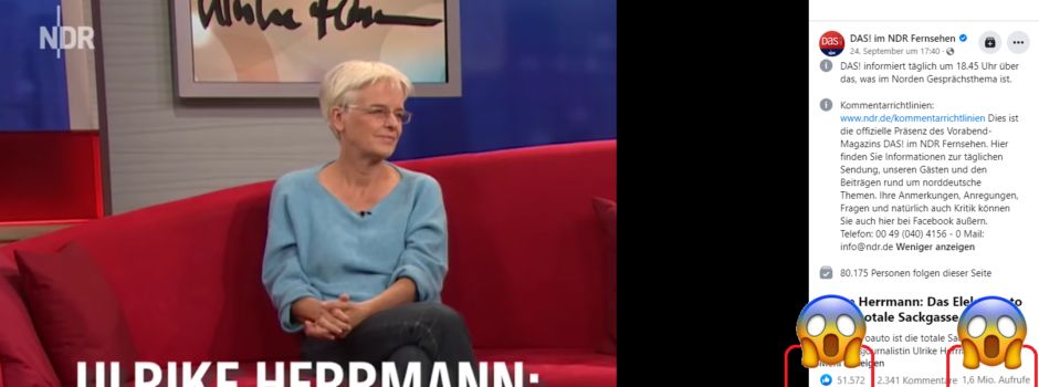 Über Ulrike Herrmanns seltsame Kritik an E-Autos und warum diese auch gegen Bahnfahren spricht