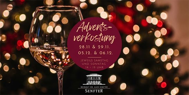 Adventsverkostung an zwei Wochenenden im Weingut Senfter