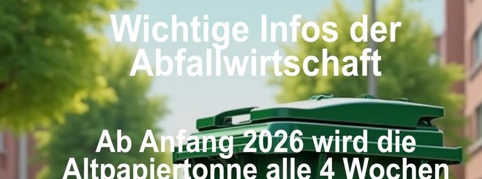 Grüne Altpapiertonne