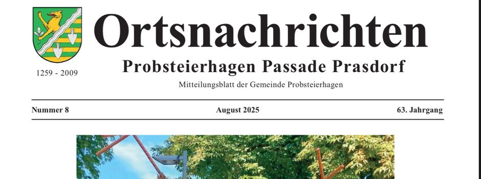 Ortsnachrichten August 2025