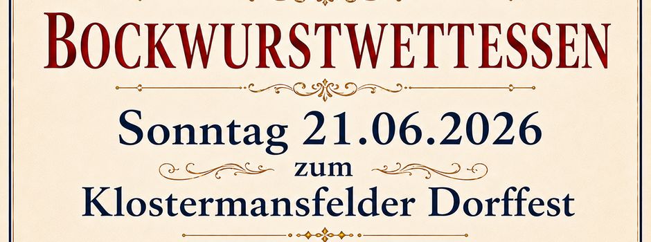 Jetzt zum Bockwurst-Wettessen anmelden !