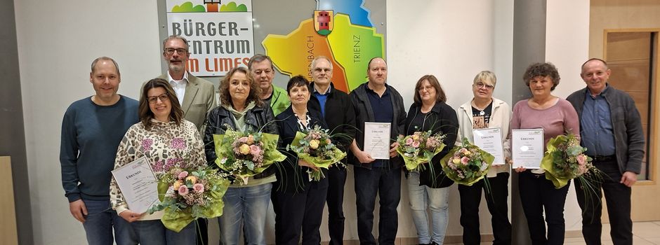 Ehrungen und Verabschiedungen bei der Gemeinde Fahrenbach 