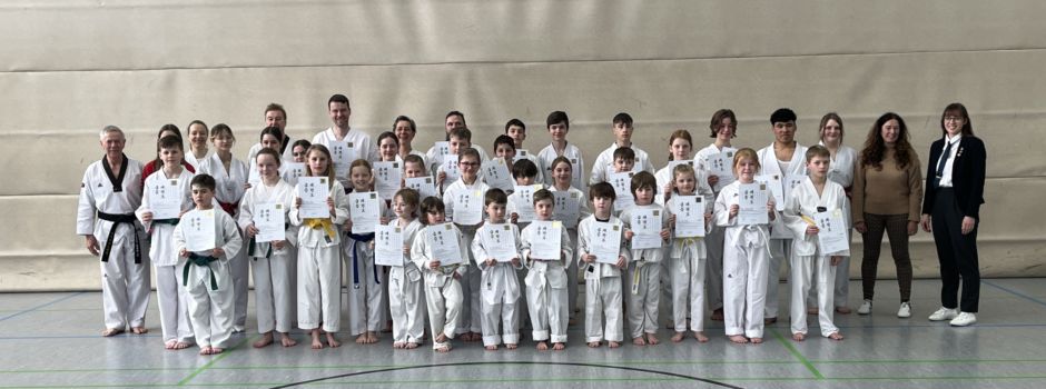 Erste Taekondo-Gürtelprüfungen 2023