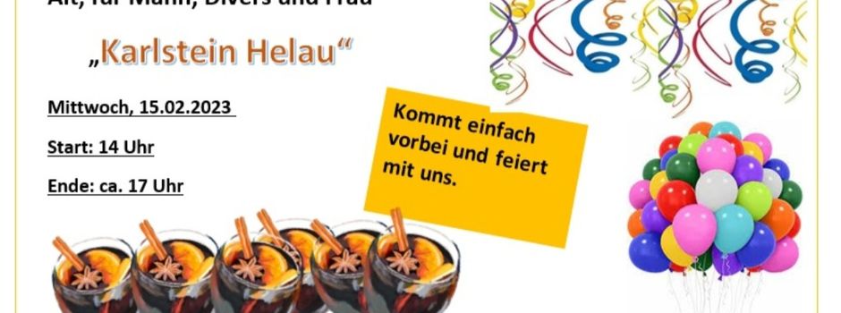 Närrisches Glühweintrinken - Mittwoch, 15.02., 14 Uhr