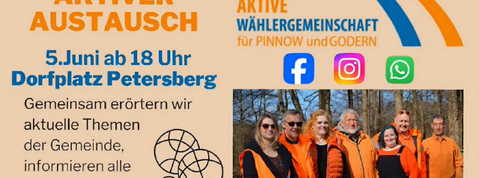 Aktiver Austausch am 05. Juni um 18 Uhr