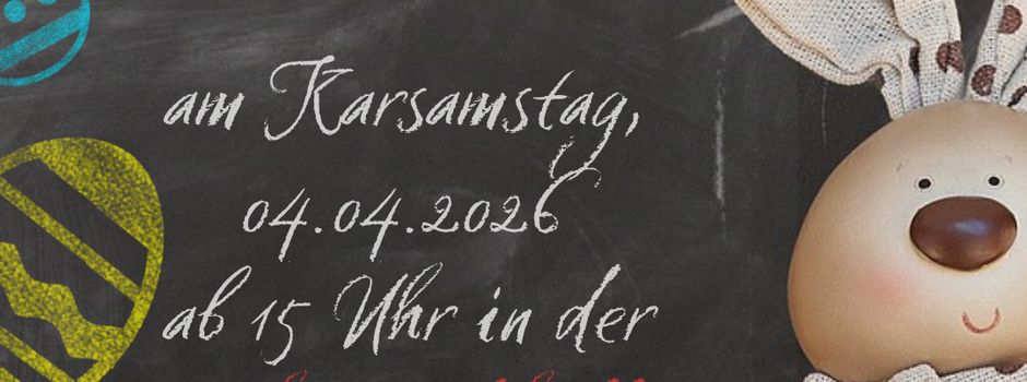 Ostereiersuche in der Mehrzweckhalle!