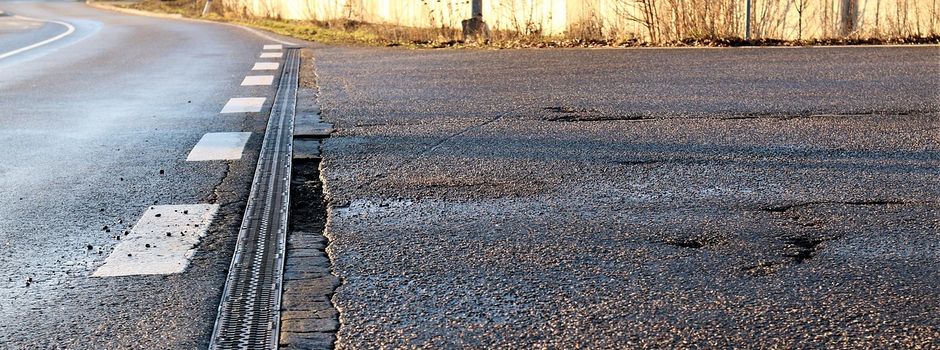 Straßenschäden nach strengem Winter