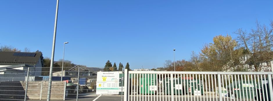 Wertstoffhof in Niedernhausen am 06.11.24 geschlossen