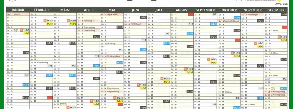 Entsorgungskalender 2026 für Herzebrock-Clarholz