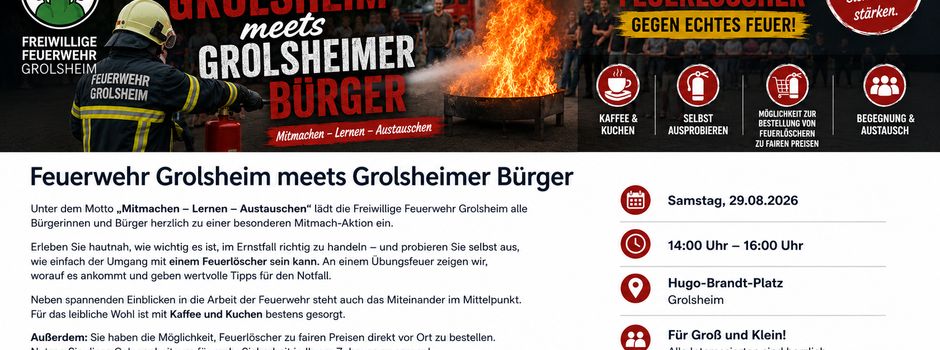 Feuerwehr Grolsheim meets Grolsheimer Bürger – Mitmachen. Lernen. Austauschen.