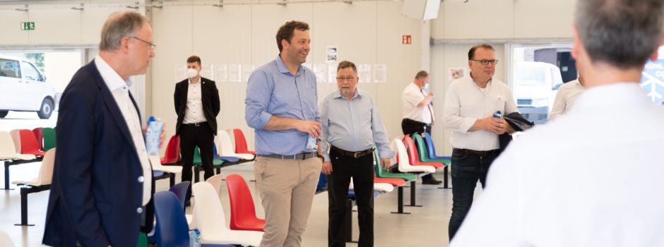 Besuch im Ankunftszentrum