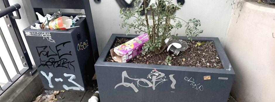 Stadt Wiesbaden beklagt Vandalismus an Schützenhoftreppe