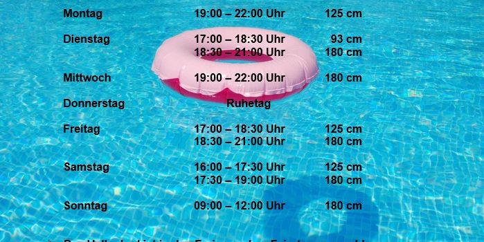 Hallenbad-Öffnungszeiten