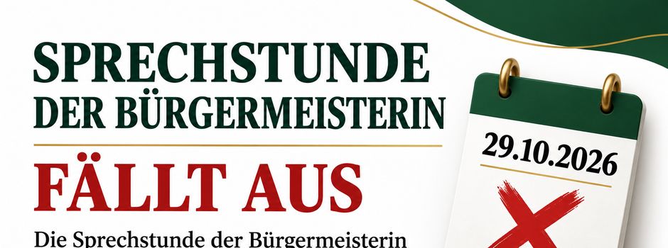 Hinweis zur Sprechstunde der Bürgermeisterin