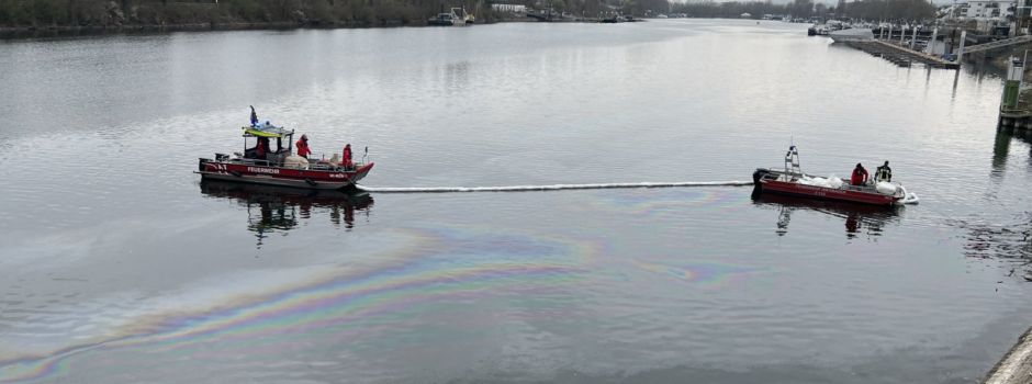 Großeinsatz in Wiesbaden-Schierstein