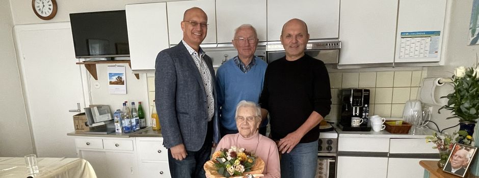Herzliche Glückwünsche für Frieda Burger zum 104. Geburtstag