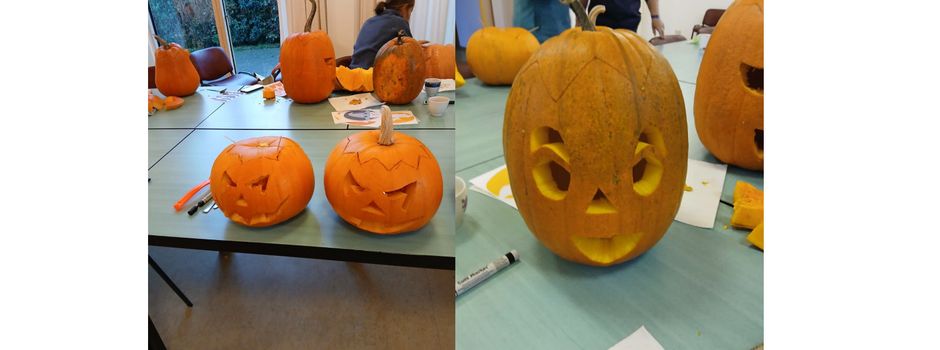 🎃Kürbisschnitzen🎃zum Kreativtag in Barner Stück