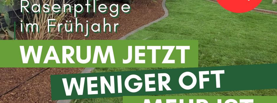 Rasenpflege im Frühjahr: Warum jetzt weniger oft mehr ist