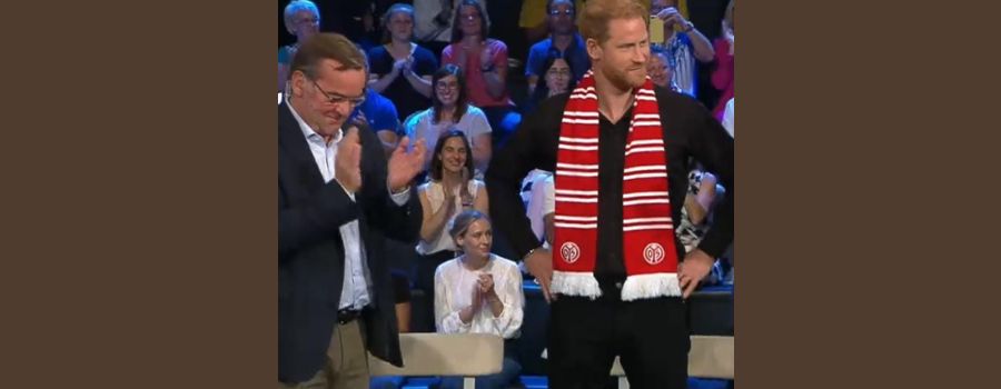 Kurioser TV-Moment: Prinz Harry im Mainz-05-Schal