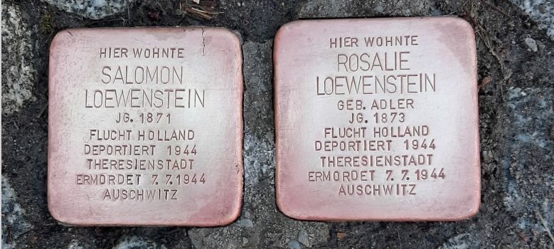 Übernahme der Patenschaft für einen Stolperstein im Jahr 2026