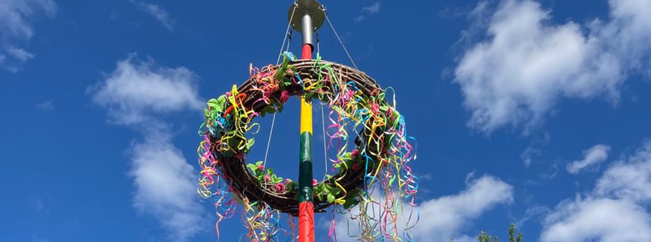 Unser Maibaum steht
