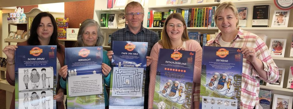 Labyrinth, Geheimcode, verwischte Buchstaben und Bilderrätsel