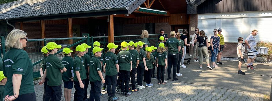 Ausmarsch der Kinderschützengruppe der Schützengilde